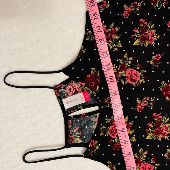 spaghetti strap floral polka dot halter tank NOT ADJUSTABLE & NO CLOSURES pullon - Picture 13 of 15